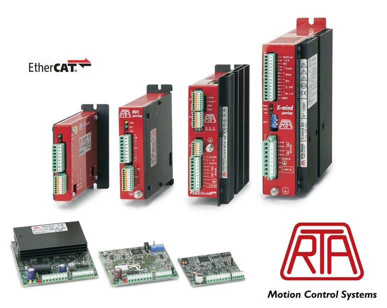 High quality, cost effective stepper drives with EtherCAT from top Italian manufacturer R.T.A. available from Micromech