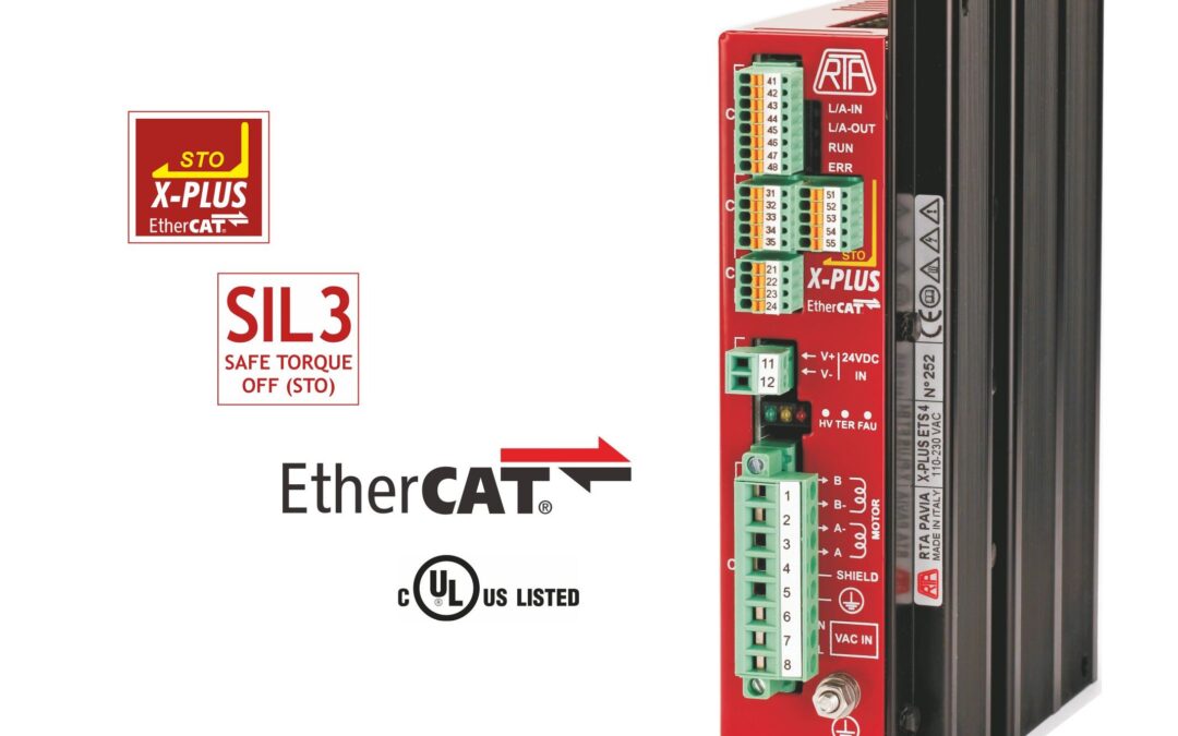 RTA X-PLUS S Stepper Drives with STO (Safe Torque Off) function from Micromech